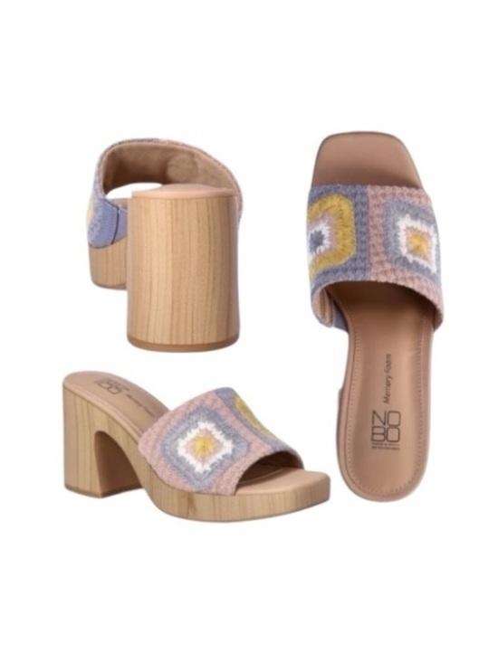 No Boundaries Shoes - Crochet Bohemian Mid-Heel Sandals